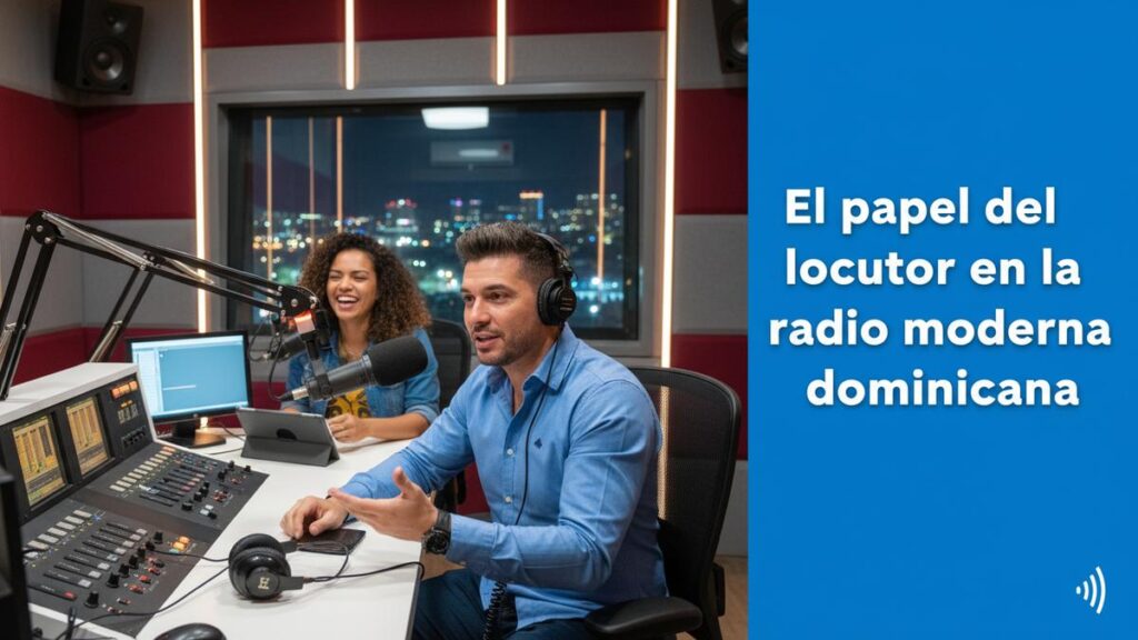 El papel del locutor en la radio moderna dominicana