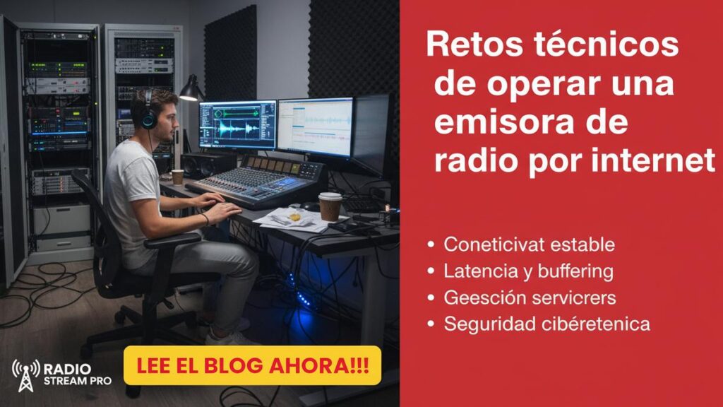 Retos técnicos de operar una emisora de radio por internet